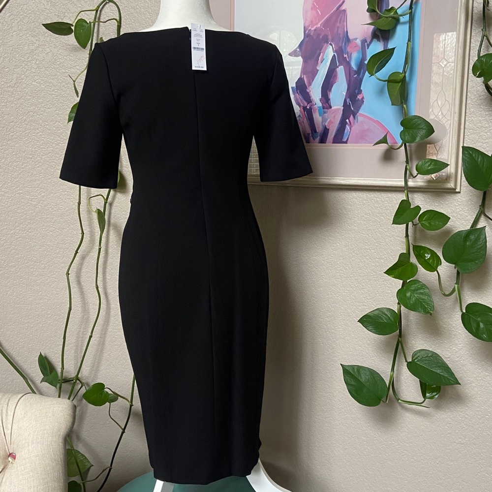Sale! Gorgeous Black Silhouette Dress, size 4, White House Black Market. - Picture 7 of 14